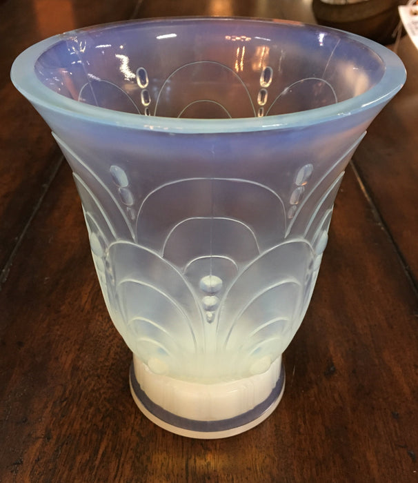 LARGE SABINO GLASS DECO VASE - AS IS