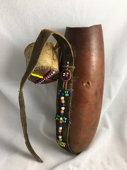 AFRICAN TRIBAL WATER GOURD