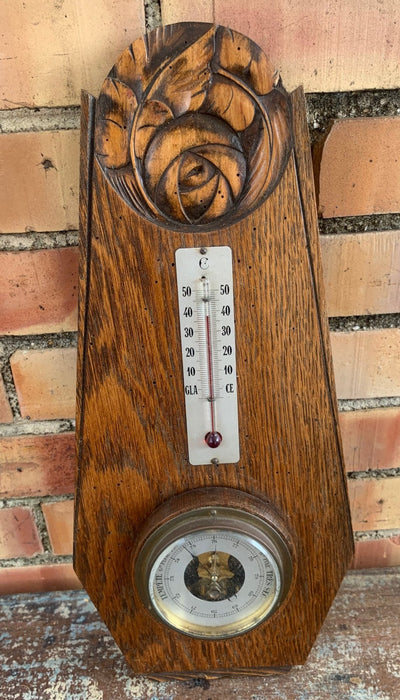 FRENCH OAK BAROMETER