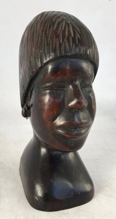 WOOD AFRICAN BUST