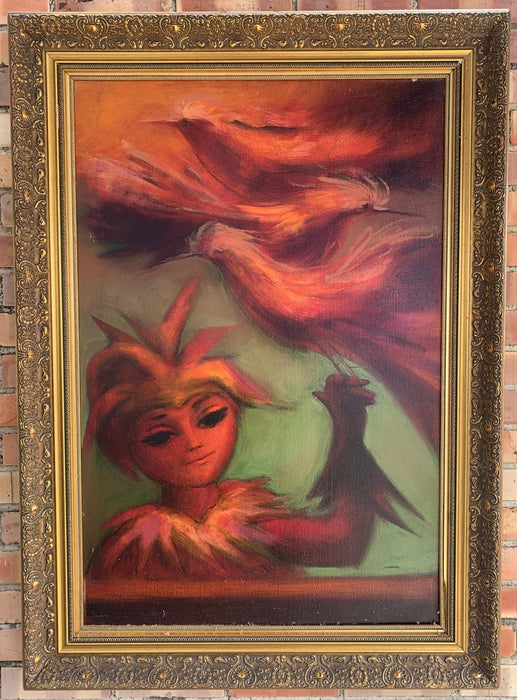 OIL PAINTING OF FAIRY BY GILBERTO NAVARRO