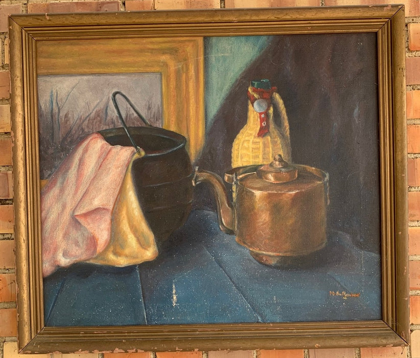 STILL LIFE OIL PAINTING - AS FOUND BY FORT WORTH ARTIST