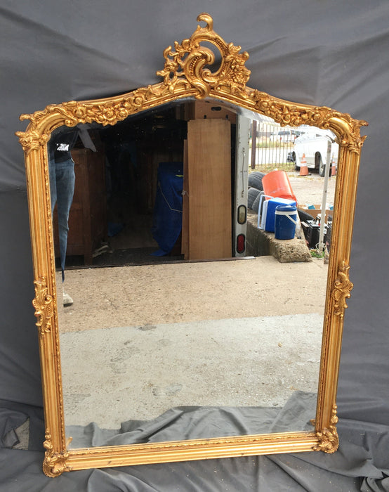 LARGE LOUIS XV GOLD WIDE MIRROR