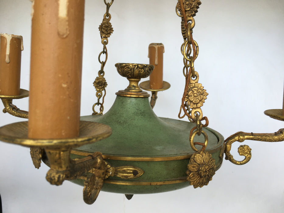 FRENCH EMPIRE STYLE PAN CHANDELIER
