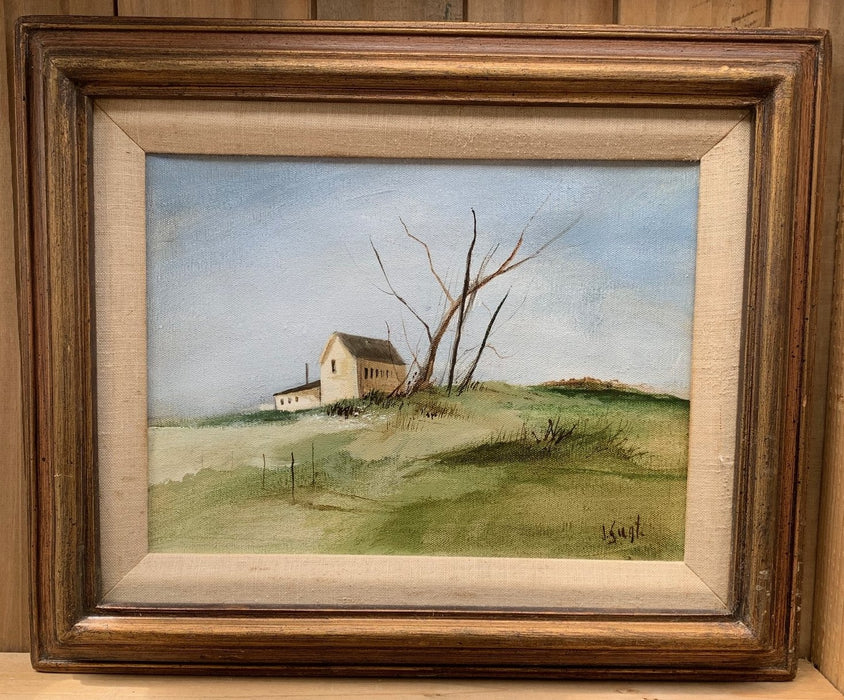 OIL PAINTING 'WIND BLOWS' BY TX ARTIST J. SEAGLE