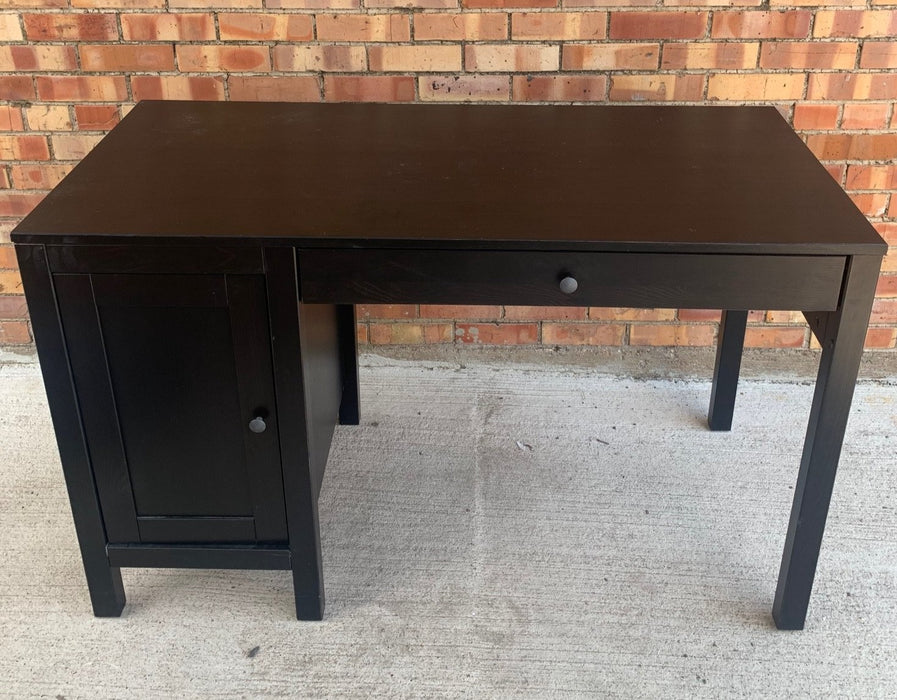 SMALL EBONIZED BROWN DESK - NOT OLD