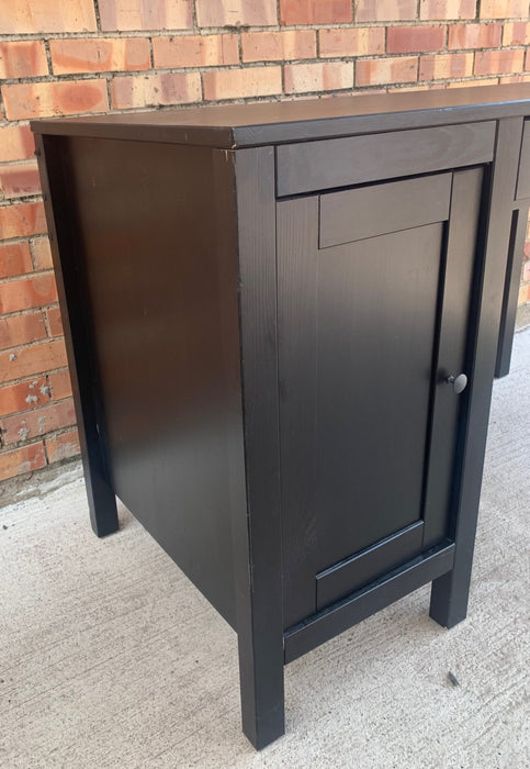 SMALL EBONIZED BROWN DESK - NOT OLD