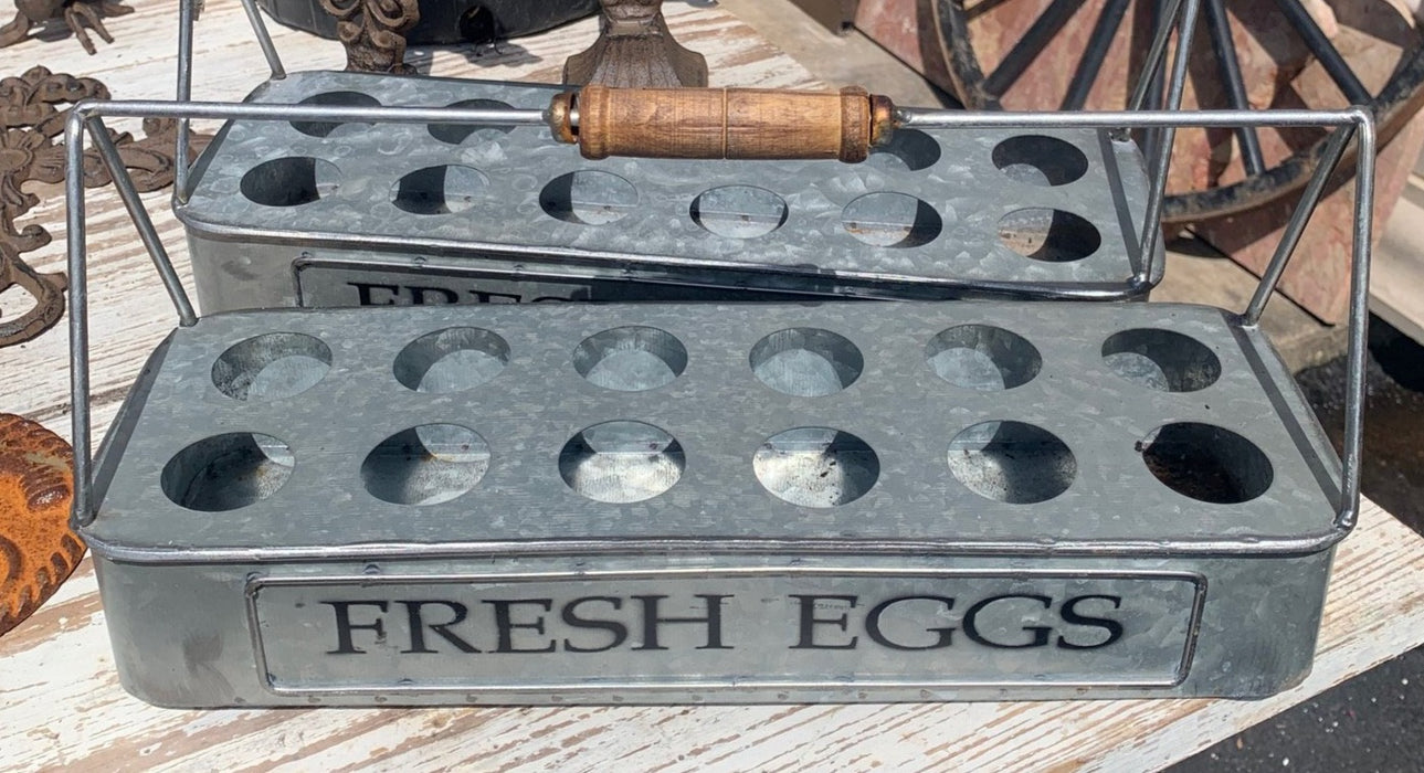 TIN EGG BASKET