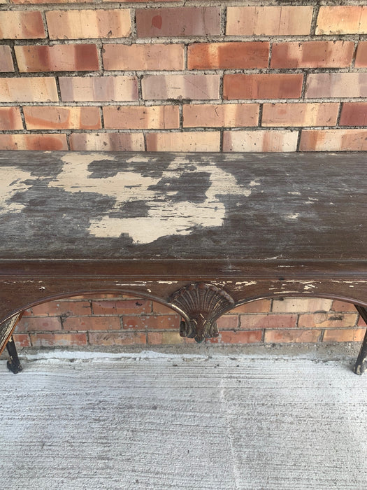 AS FOUND EARLY 20TH CENTURY SHABBY CHIC MAHOGANY VANITY