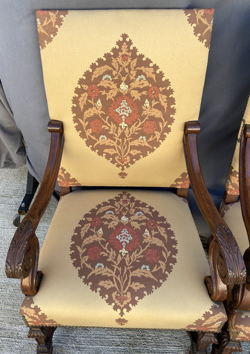 PAIR OF THRONE CHAIRS - NOT OLD