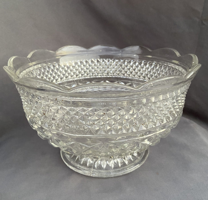 WEXFORD PRESSED GLASS BOWL