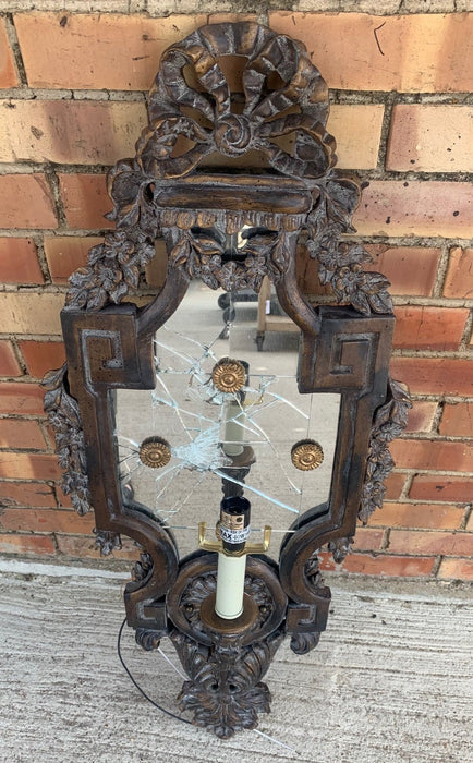 AS FOUND LARGE RESIN LOUIS XVI SCONCE