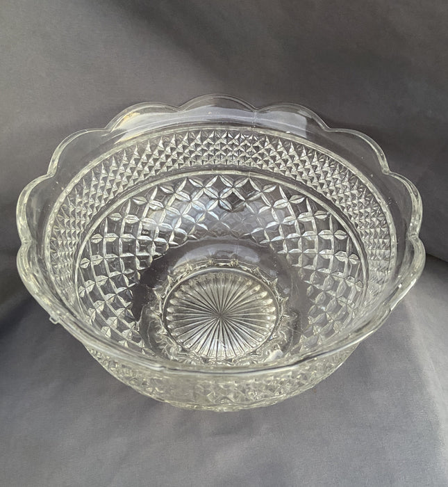WEXFORD PRESSED GLASS BOWL