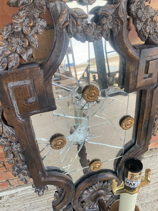 AS FOUND LARGE RESIN LOUIS XVI SCONCE