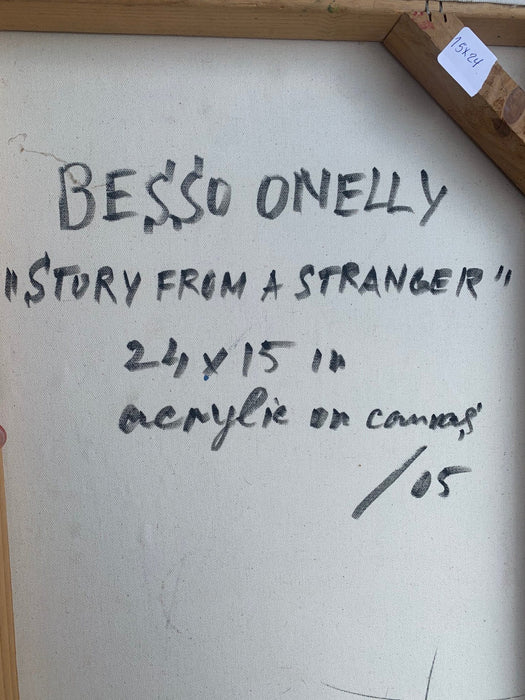 COLORFUL ABSTREACT BY BESSO ONELLY "STORY FROM A STRANGER"