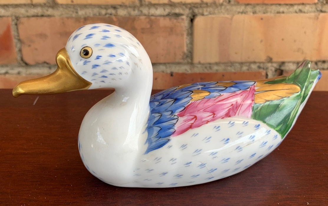 PORTUGESE PORCELAIN DUCK - AS FOUND