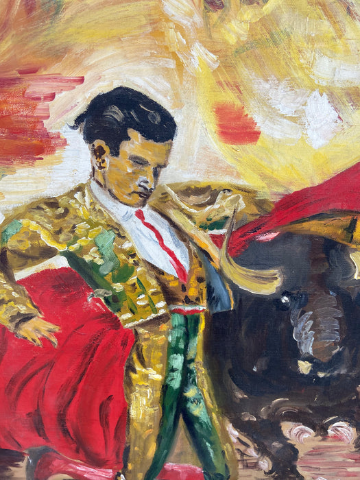 MATADOR OIL PAINTING SIGNED BY F. MARIANNI '66