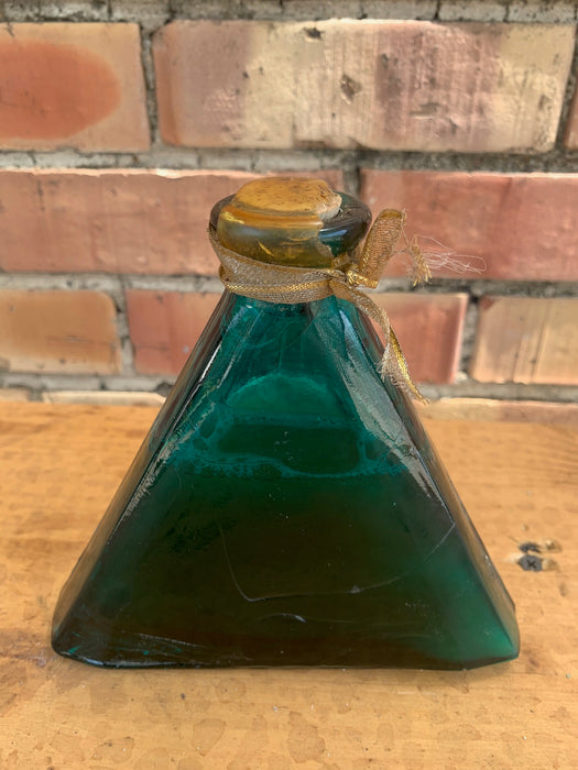 TRIANGULAR GLASS BOTTLE