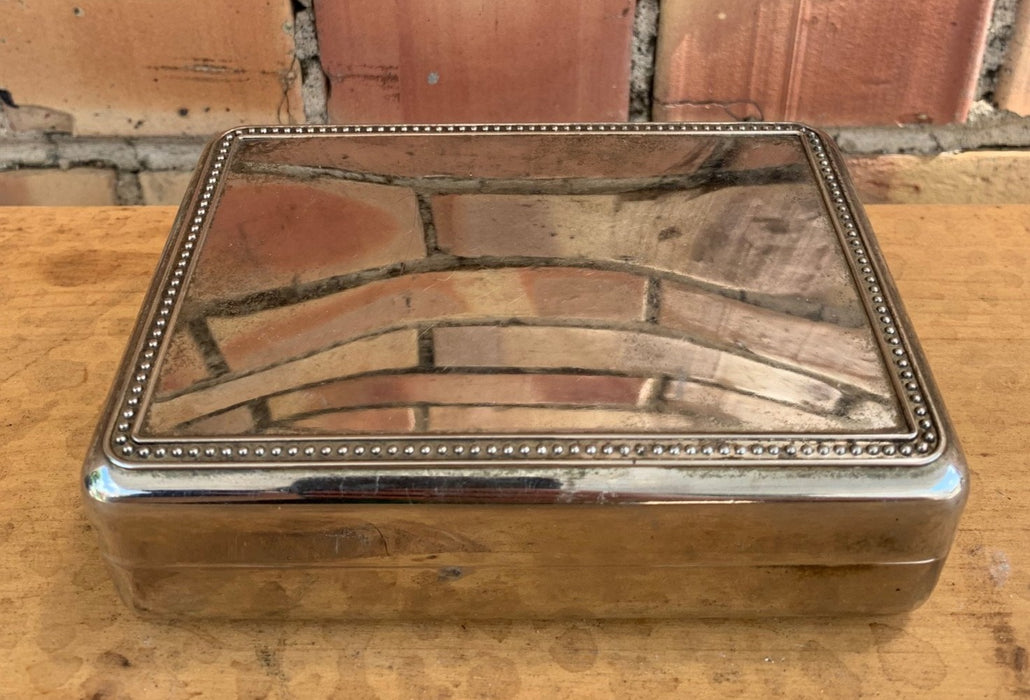 SILVER METAL SMALL BOX
