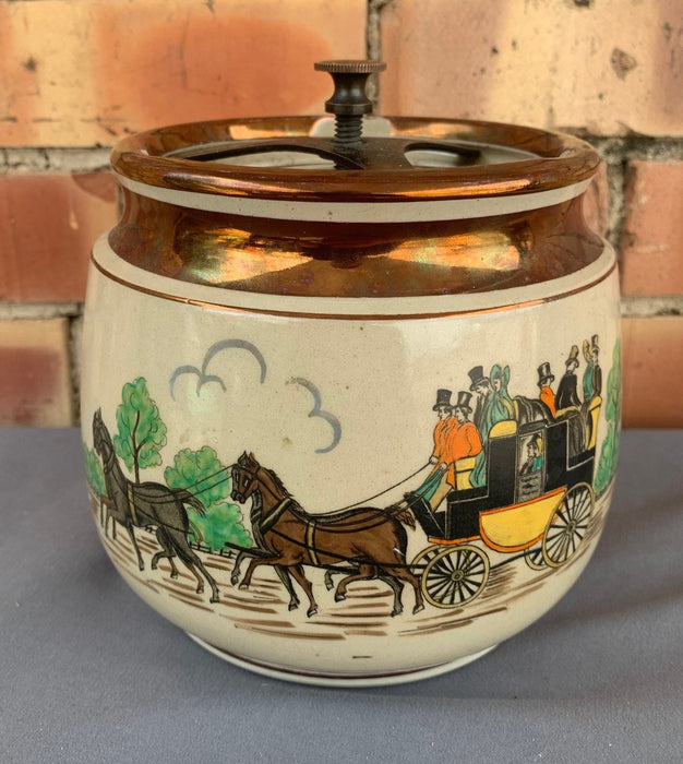 GRAY'S POTTERY TOBACCO HUMIDOR STOKE ON TRENT