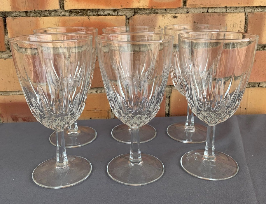 SET OF 6 MARKED FRENCH WINE STEMS