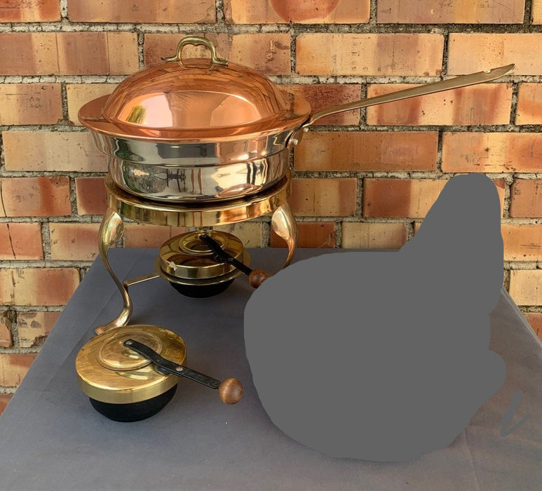 COMPLETE COPPER CHAFFING DISH