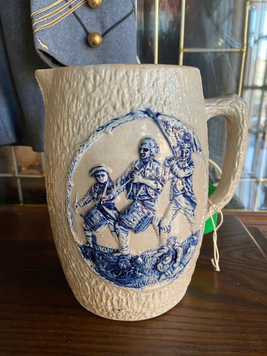 GEORGE WASHINGTON PITCHER SALT GLAZE