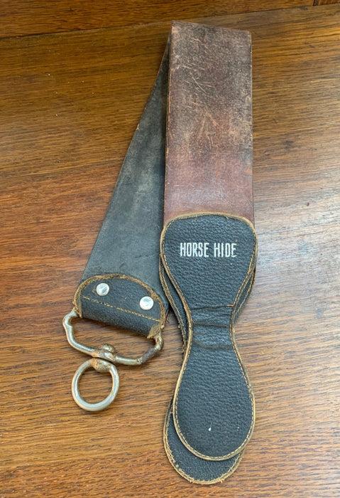 LEATHER BARBER'S STRAP