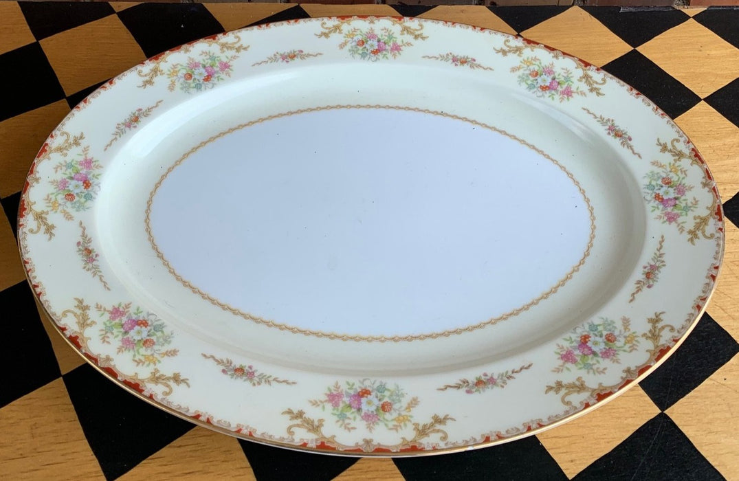 LARGE NORITAKE FLORAL PLATTER