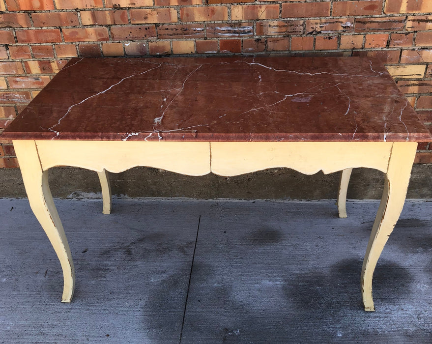 LOUIS XV STYLE MARBLE TOP DESK