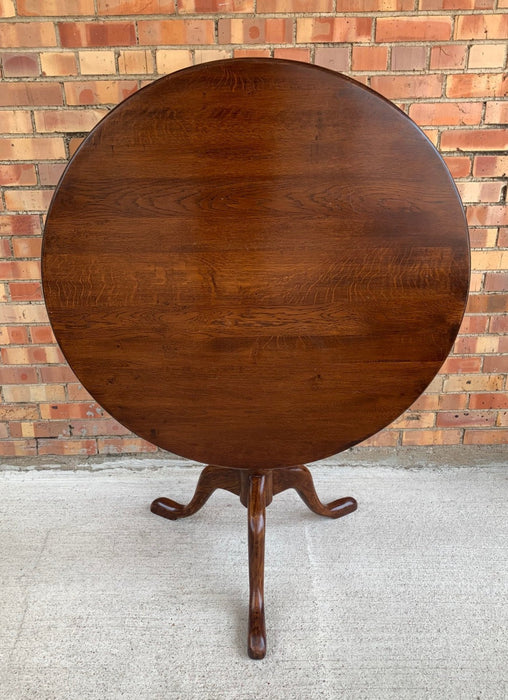 ANTIQUE OAK TILT TOP TABLE