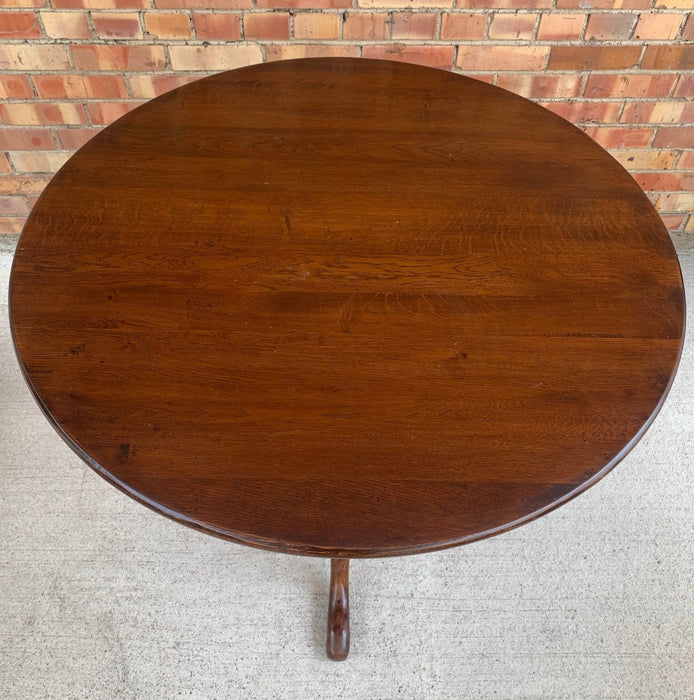 ANTIQUE OAK TILT TOP TABLE