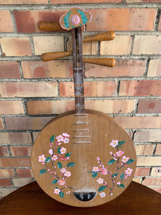 DECORATIVE HAND PAINTED STRING INSTRUMENT - AS FOUND