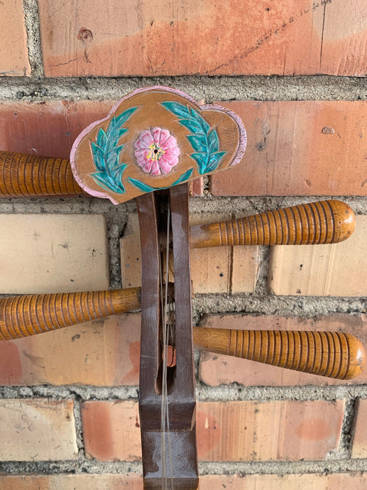 DECORATIVE HAND PAINTED STRING INSTRUMENT - AS FOUND