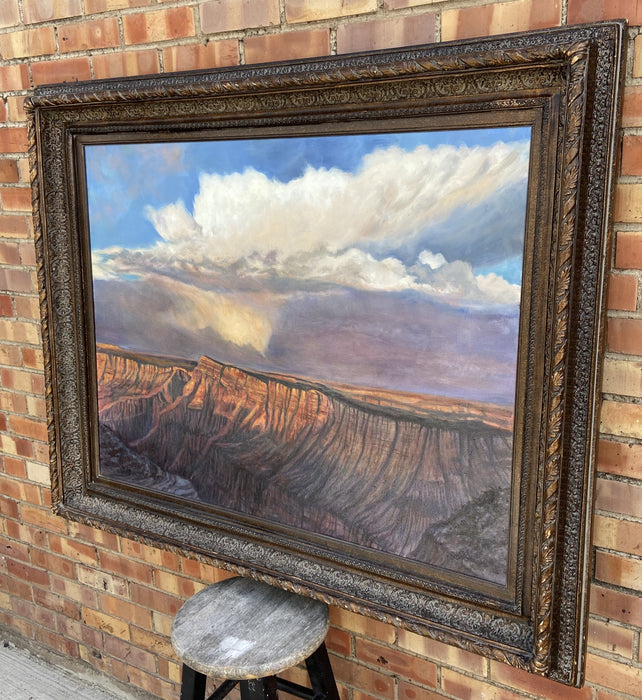 "STORM ON THE GRAND CANYON" OIL PAINTING BY LOU ANN BOWER