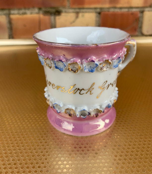 SMALL PINK AND WHITE SOUVENIER CUP