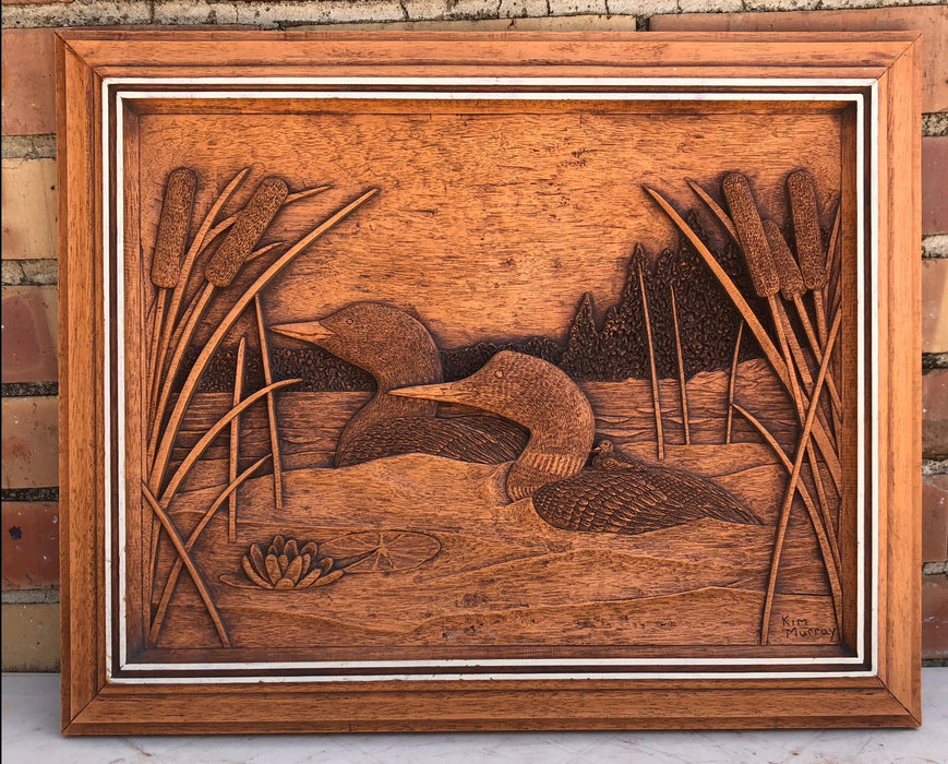 CAST RESIN DUCKS PLAQUE