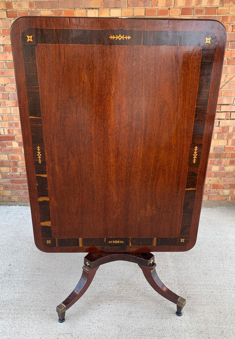 19TH CENTURY INLAID FLIP TOP GAME TABLE