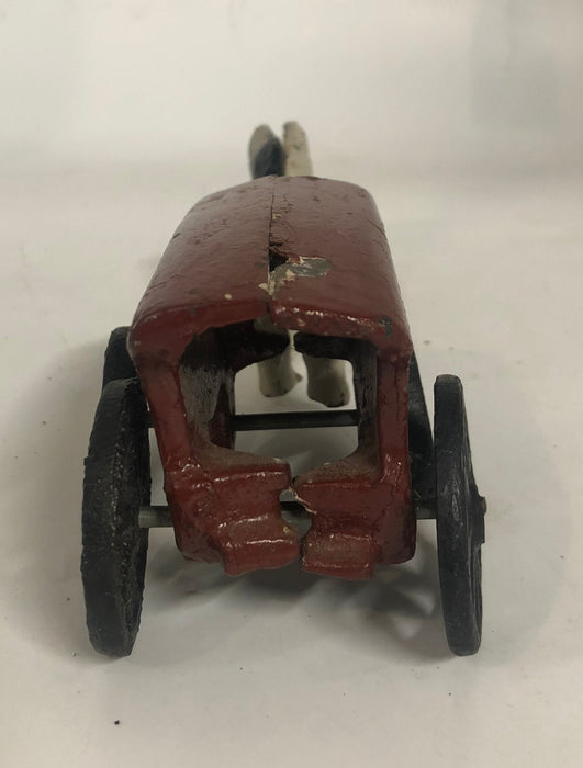 CAST IRON REPRODUCTION HORSE DRAWN ICE WAGON