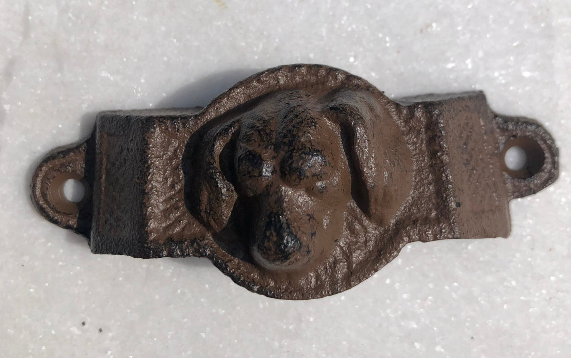 IRON DRAWER PULLS WITH DOG FACE