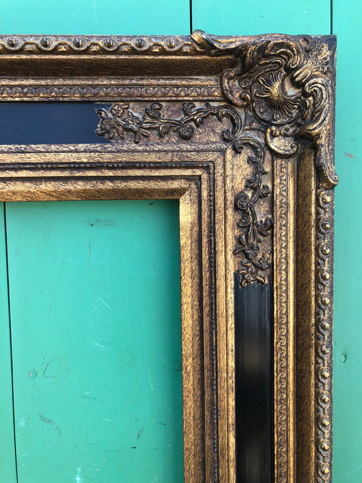 LARGE BLACK & GOLD FRAME