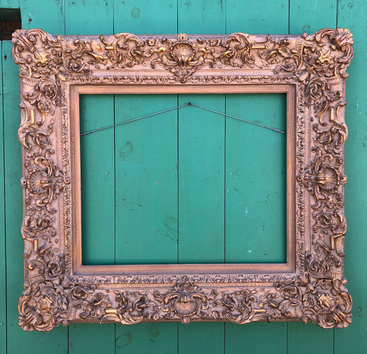 FANCY BEIGE FRAME WITH GOLD HIGHLIGHTS