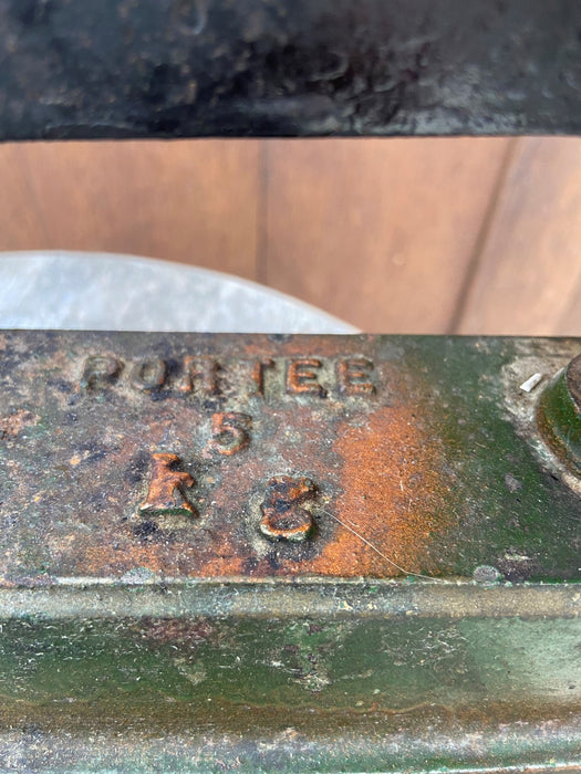 FRENCH CAST IRON COUNTER SCALES WITH BRASS PANS