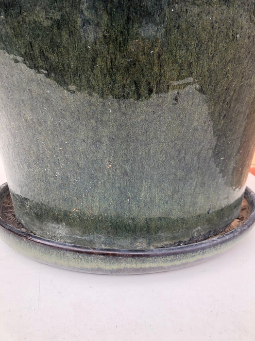 LARGE GREEN POTTERY PLANTER