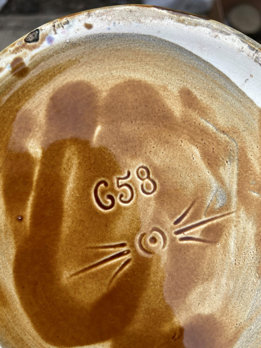 ONNAING MAJOLICA "LE GAULOIS" ROOSTER PITCHER