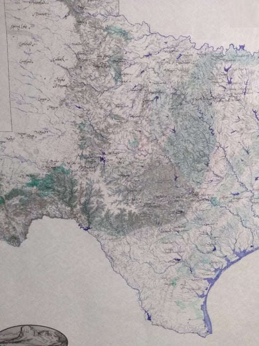 MAP OF TEXAS WAGON TRAIN