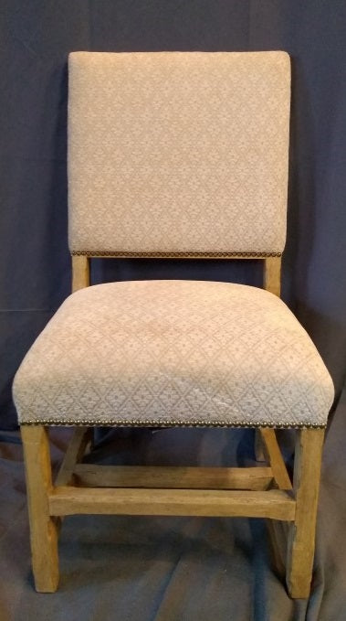 SET OF 6 RUSTIC WALNUT CHAIRS (2 matching arm chairs sold separately)