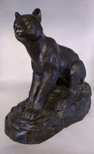 LARGE BRONZE WILDCAT BY JOLLY
