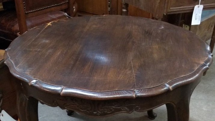 LARGE ROUND COUNTRY FRENCH SIDE TABLE