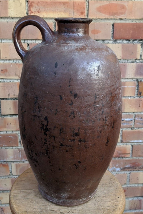 19TH CENTURY HAND THROWN CROCK JUG FROM FRANCE